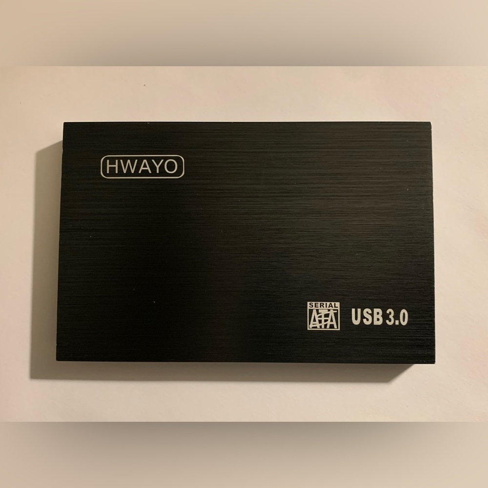 HWAYO 320GB Ultra Slim Portable External Hard Drive USB 3.0 HDD Storage (Black)